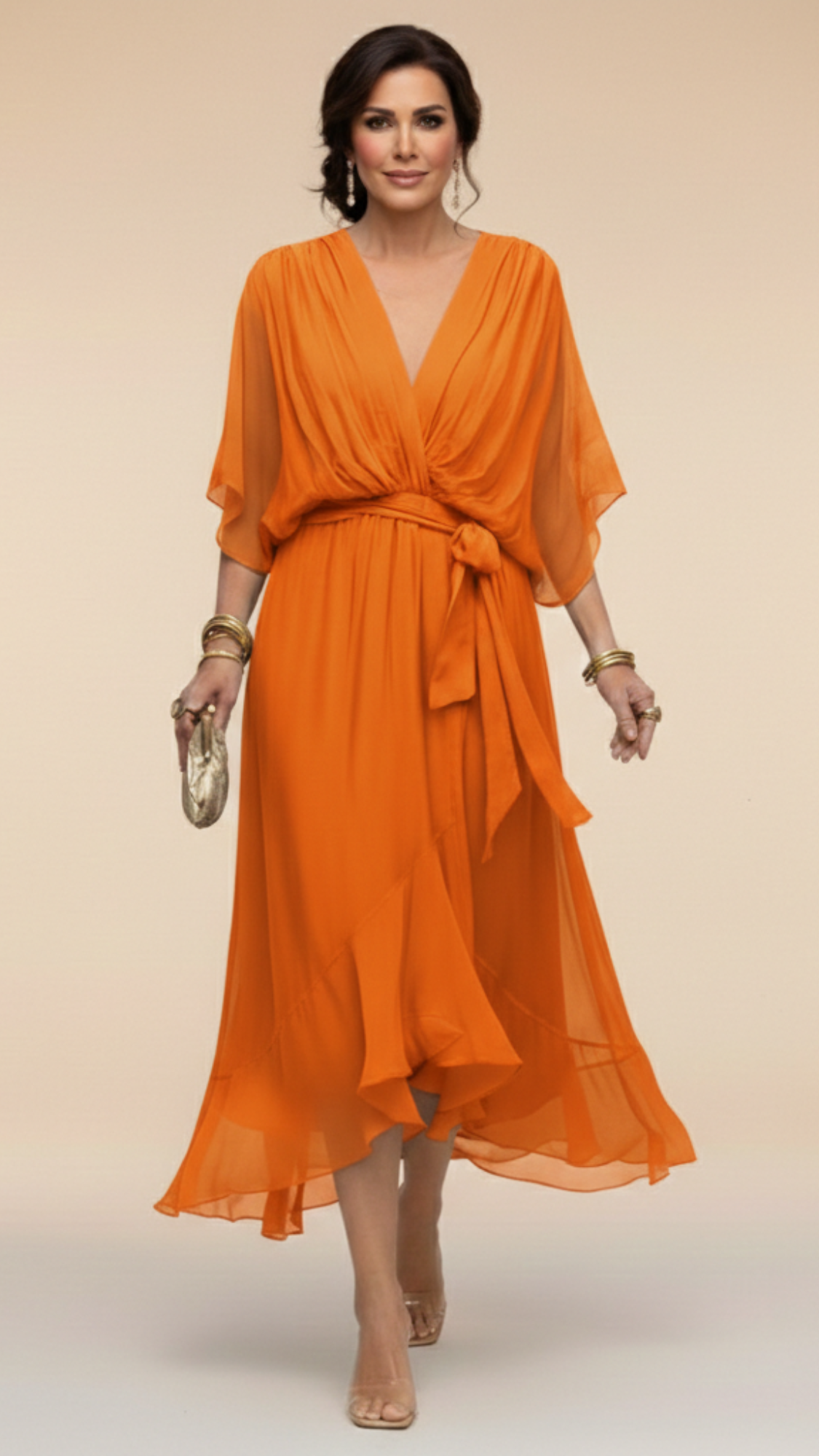 MARTA™ | Robe en mousseline à col en V