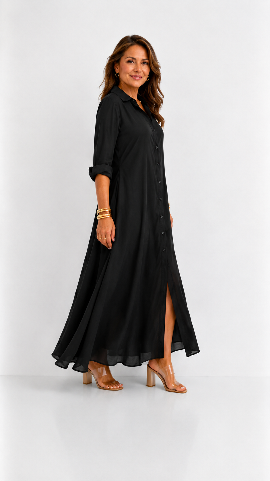 Giulia vestido largo de lino – foto 2