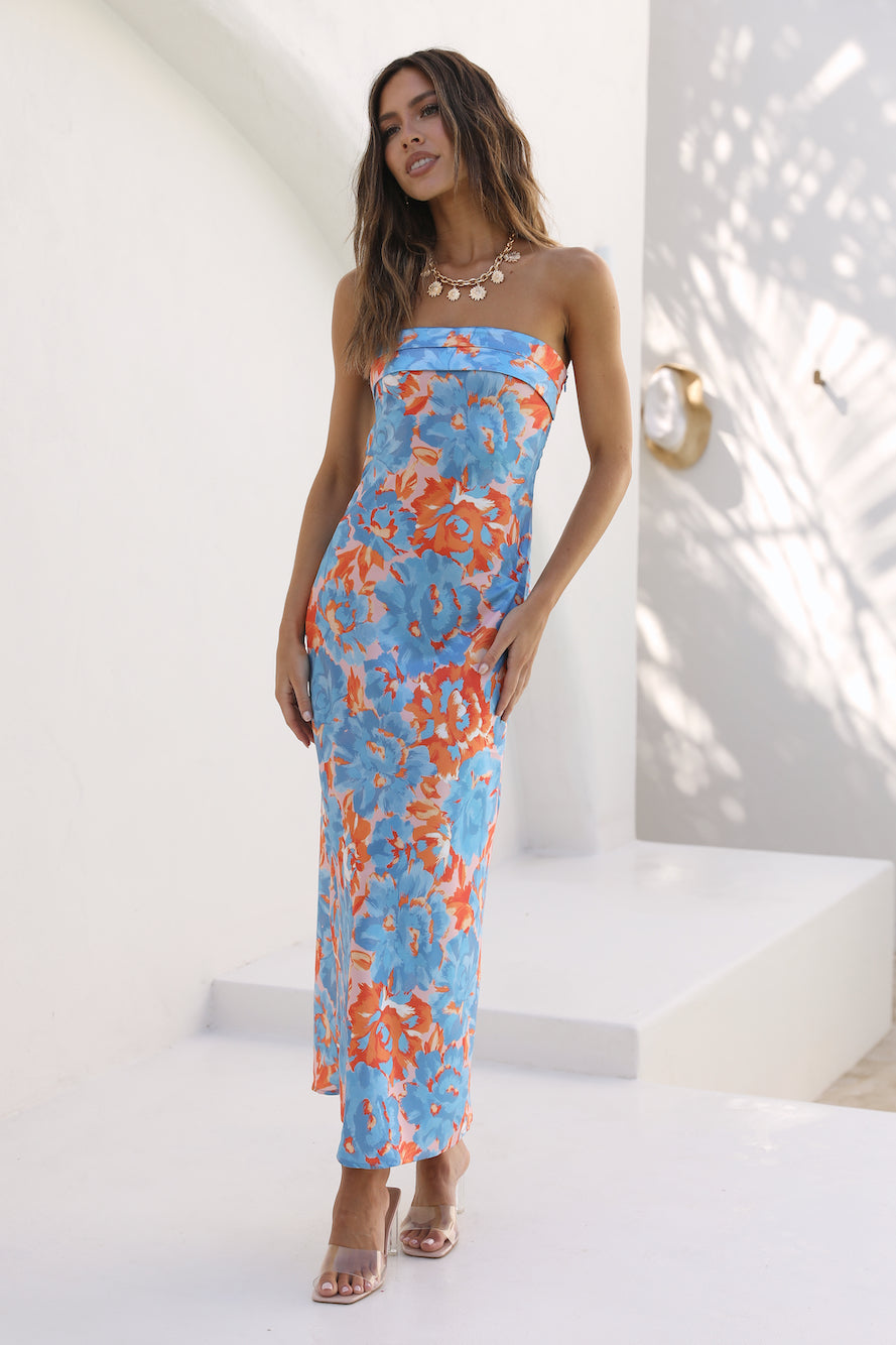 MAISON AVELORE SWEET MOMENTS — Robe Longue Florale
