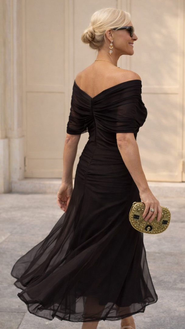 Mikaela | Robe longue à épaules dénudées