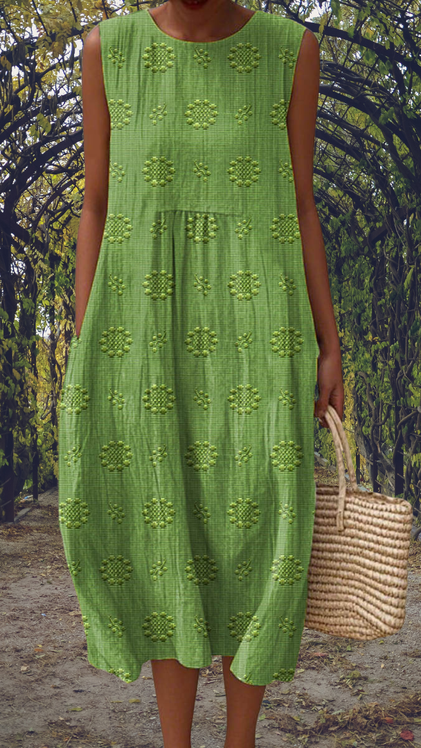 Kira | Robe élégante sans manches avec poches