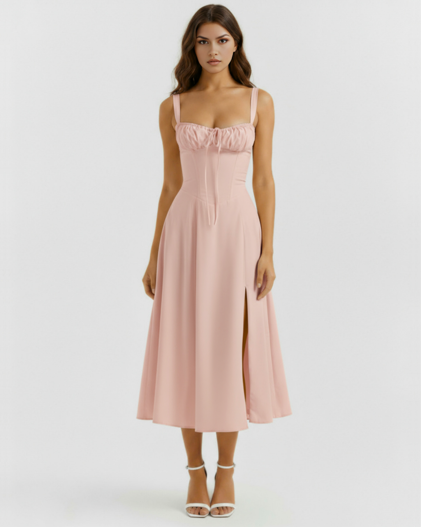 MAISON AVELORE AURORA — Robe Midi Corset