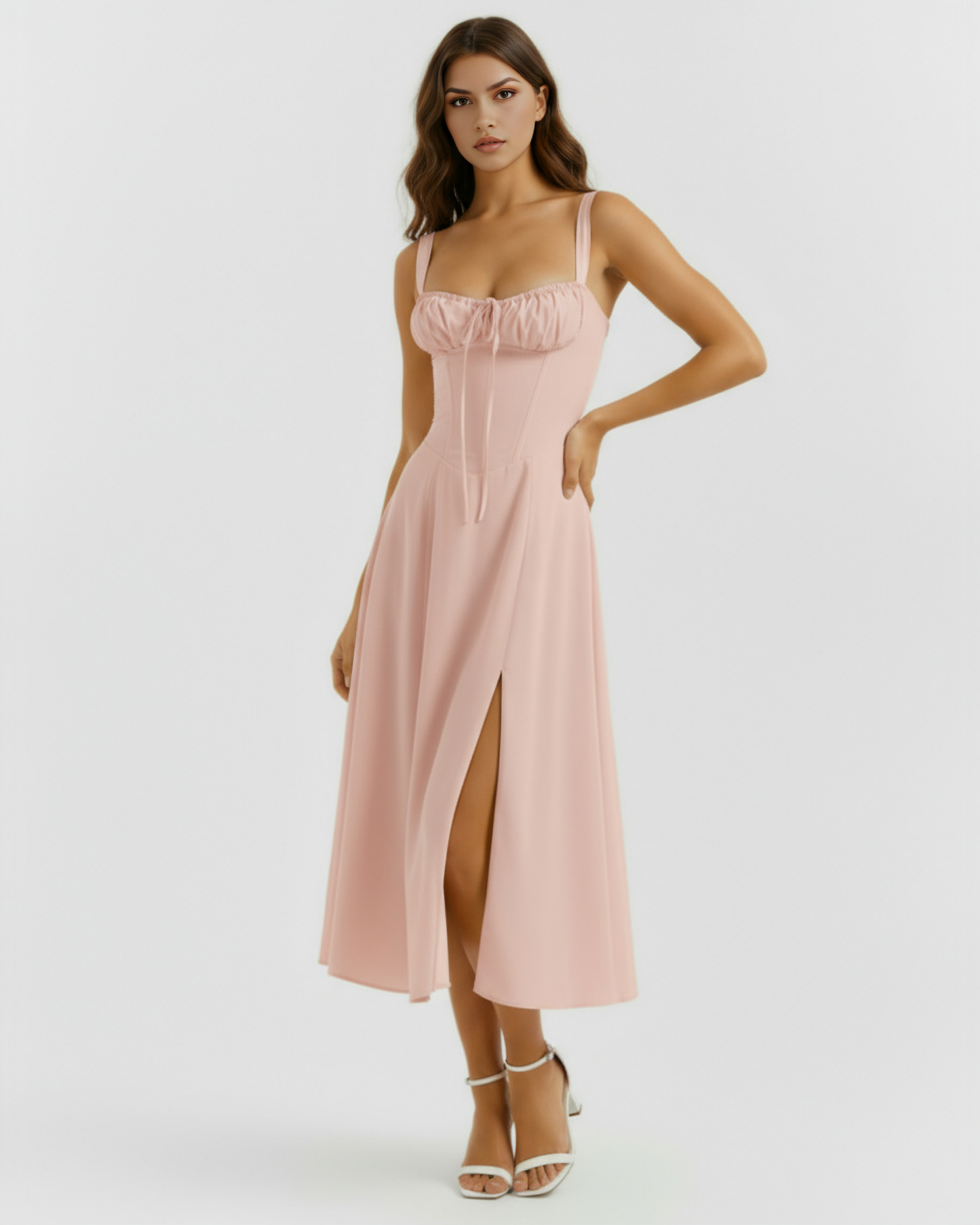 MAISON AVELORE AURORA — Robe Midi Corset