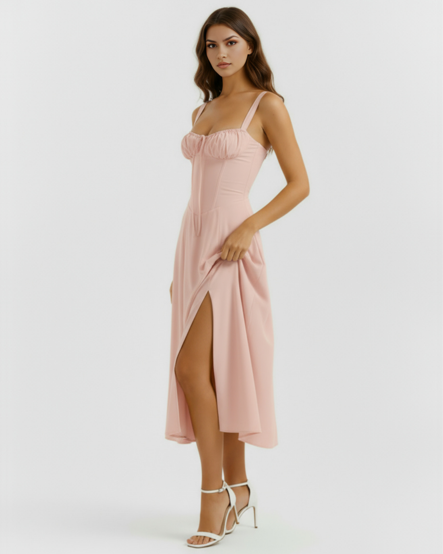 MAISON AVELORE AURORA — Robe Midi Corset