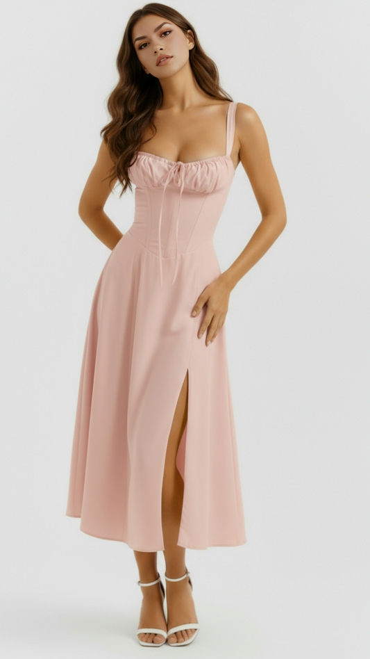 MAISON AVELORE AURORA — Robe Midi Corset