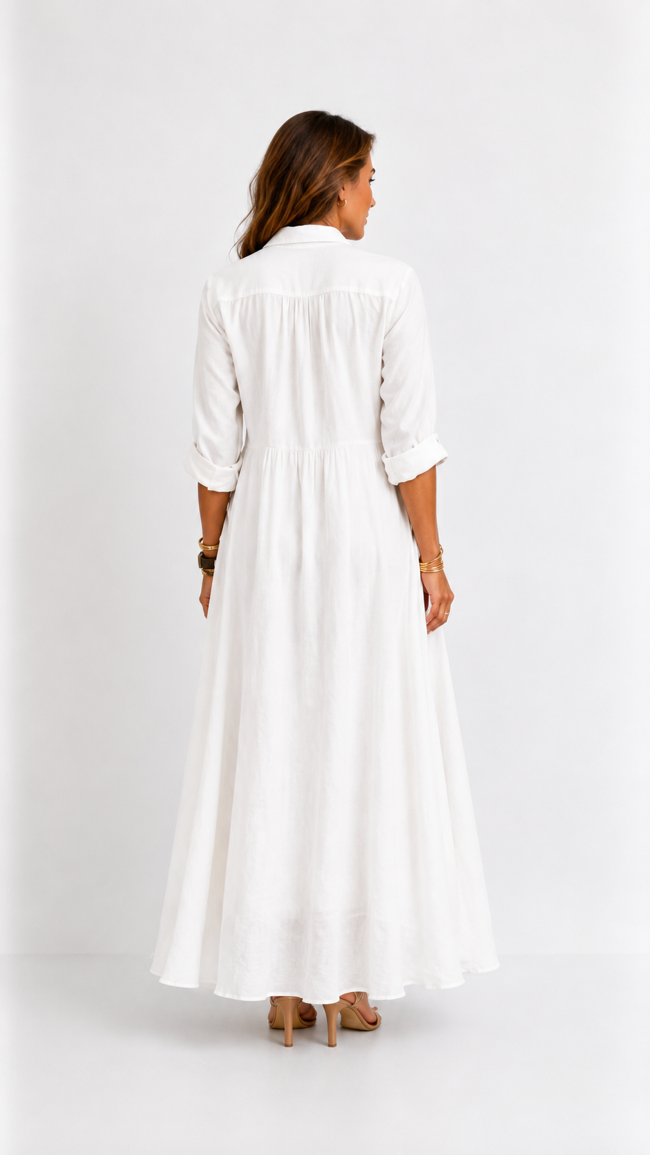 Giulia vestido largo de lino – foto 6