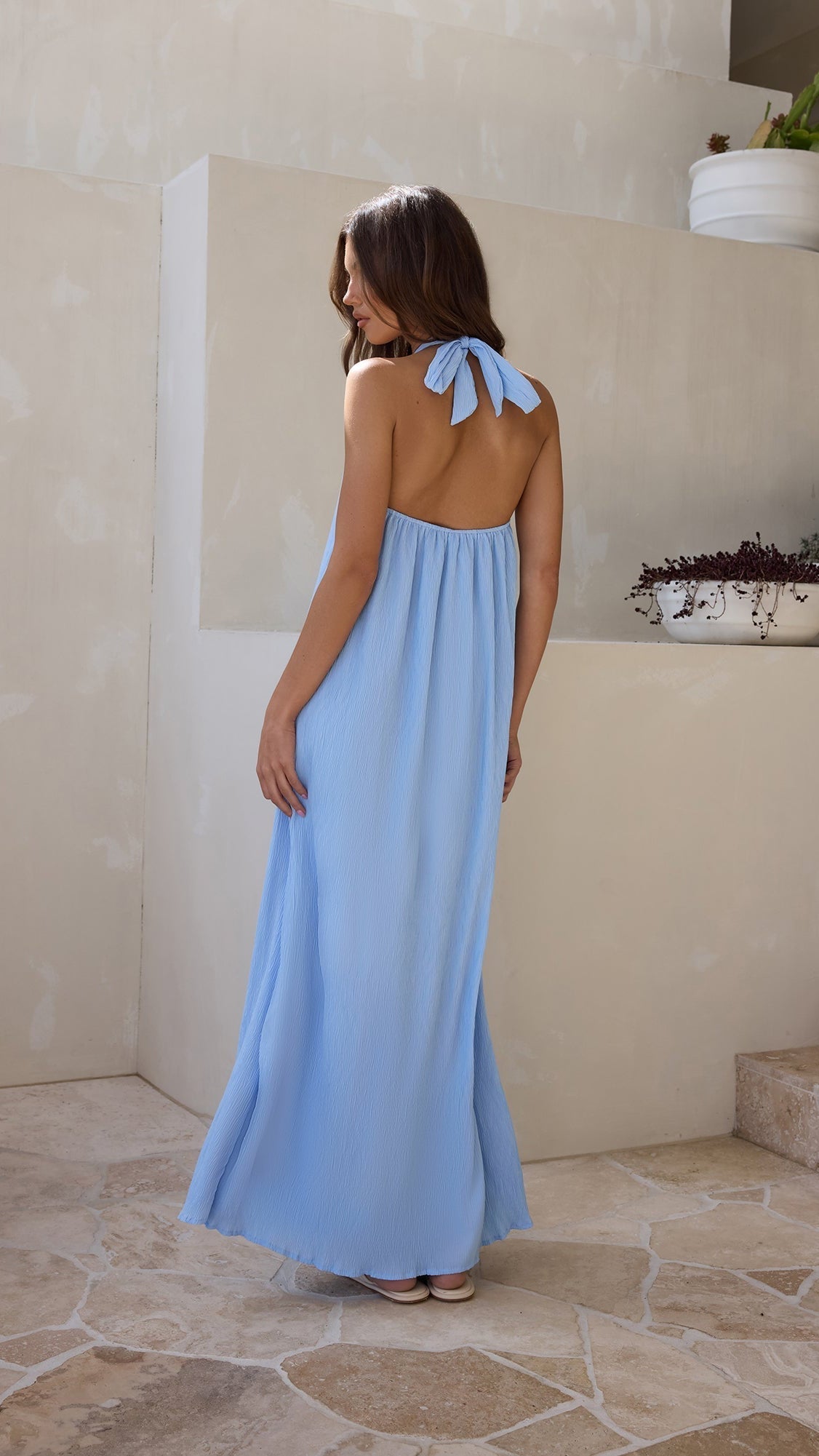 MAISON AVELORE ISLA — Robe Longue Licou Ajustable