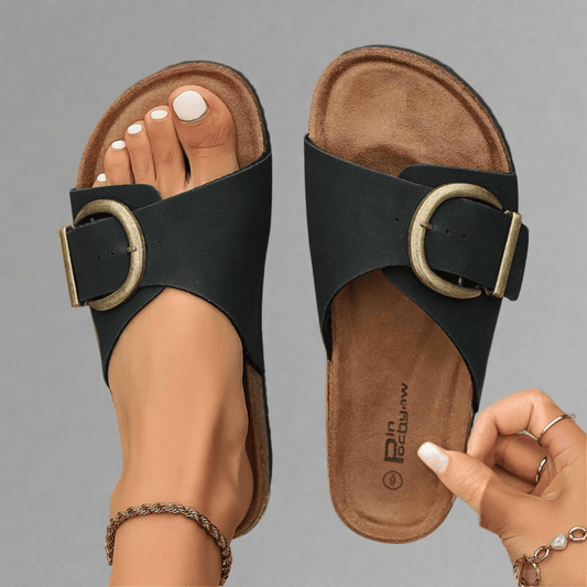 Freya | Mules Orthopédiques à Boucle