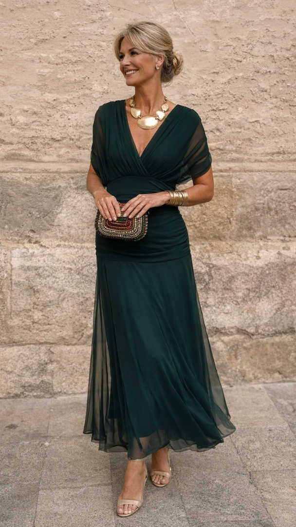 Mikaela | Robe longue à épaules dénudées