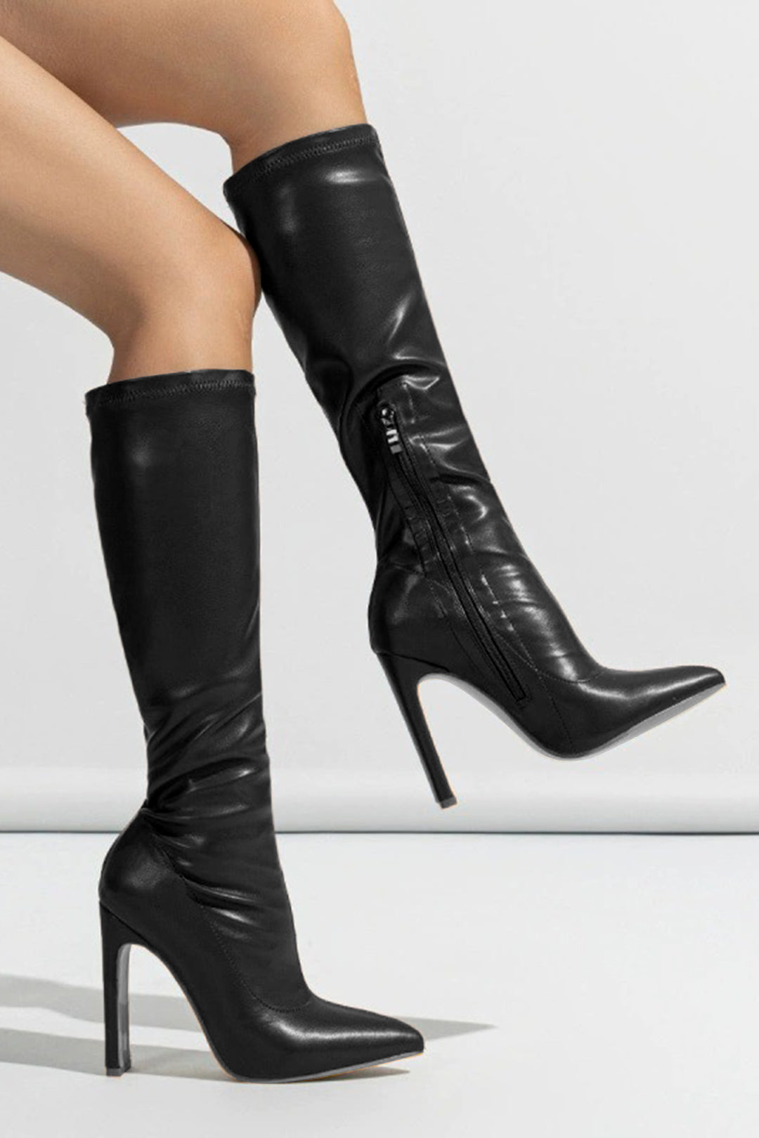 MAISON AVELORE NOIR EDGE — Bottes Montantes