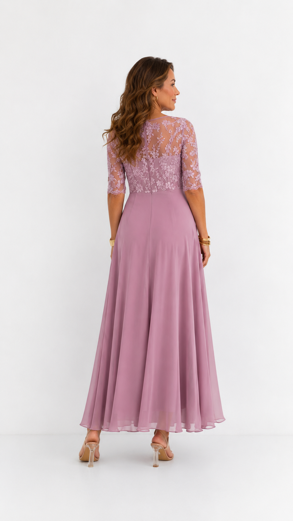 Rhonda | Robe midi élégante en dentelle