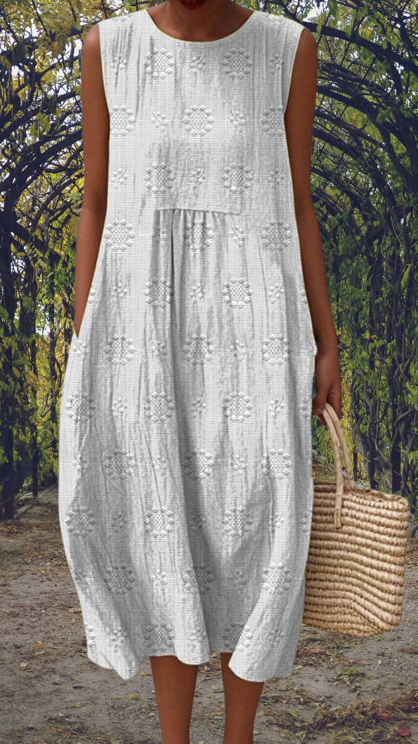 Kira | Robe élégante sans manches avec poches
