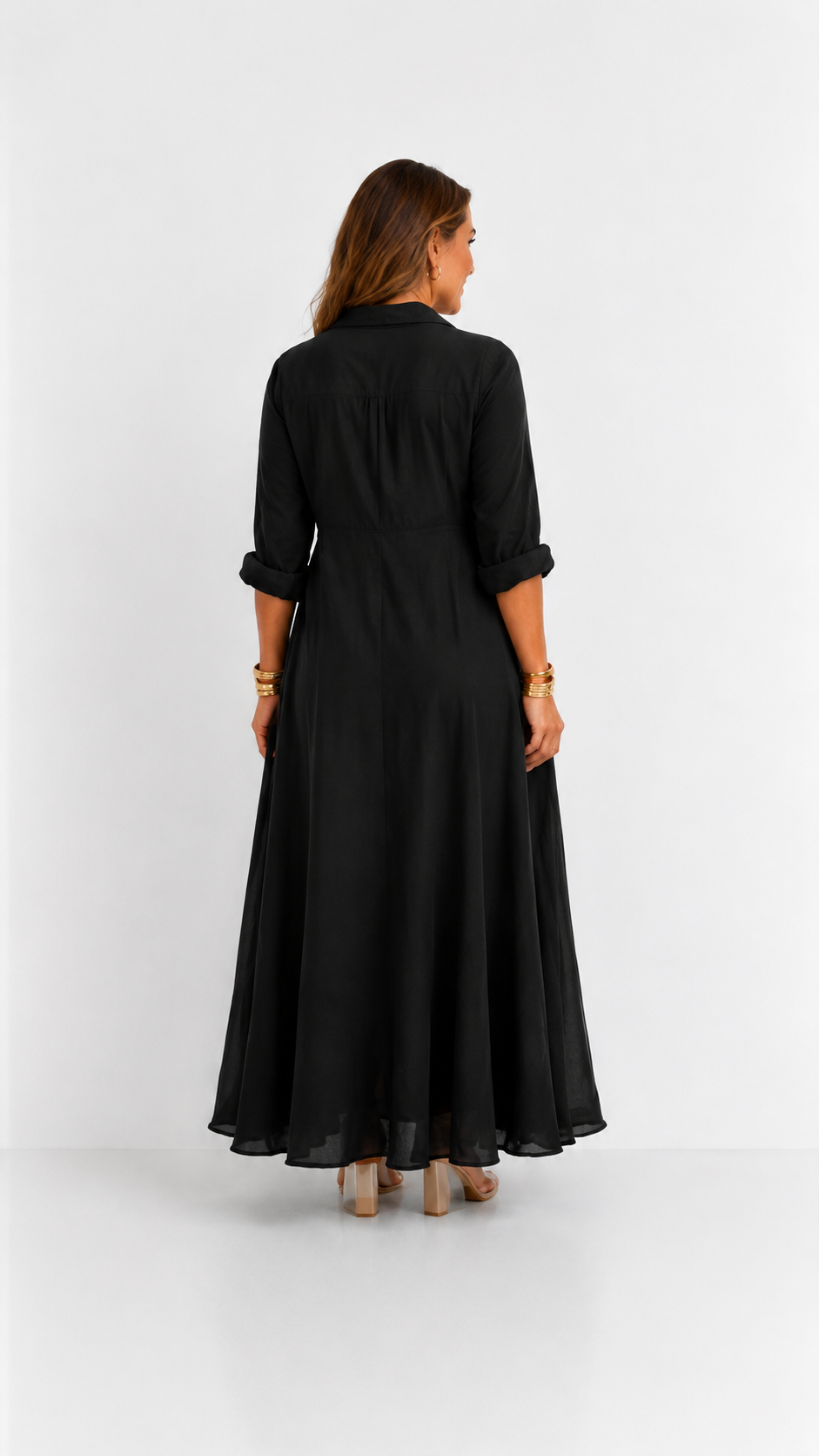 Giulia vestido largo de lino – foto 3