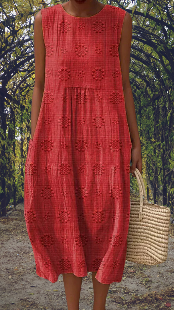 Kira | Robe élégante sans manches avec poches