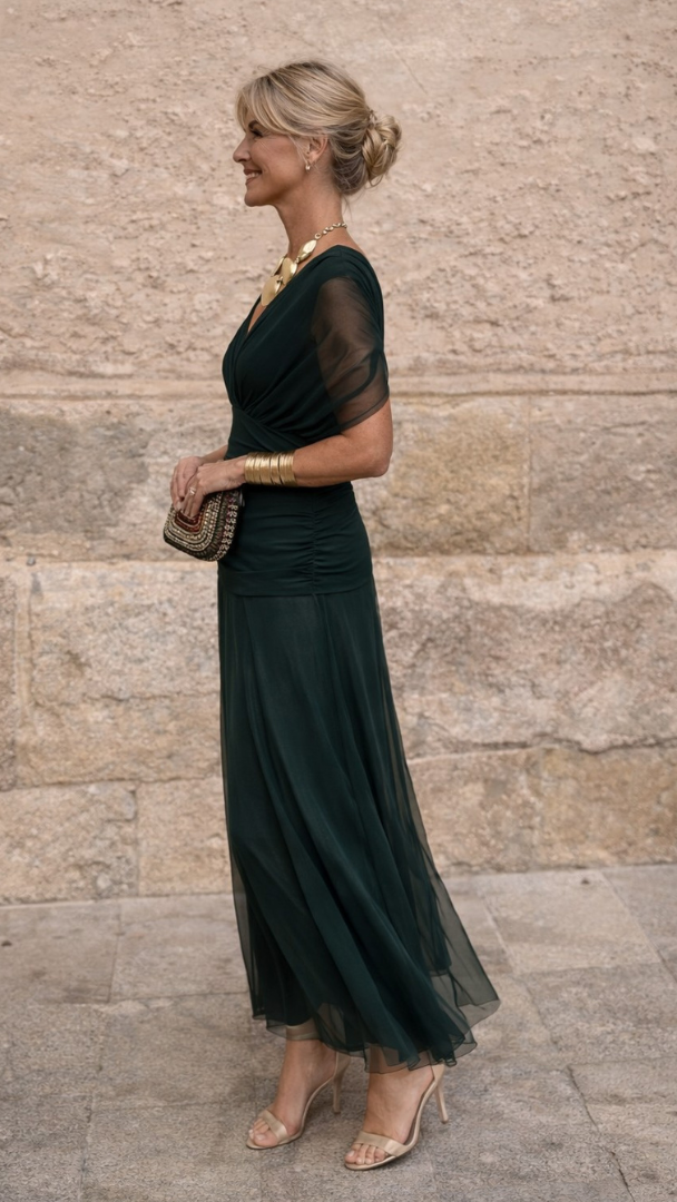 Mikaela | Robe longue à épaules dénudées