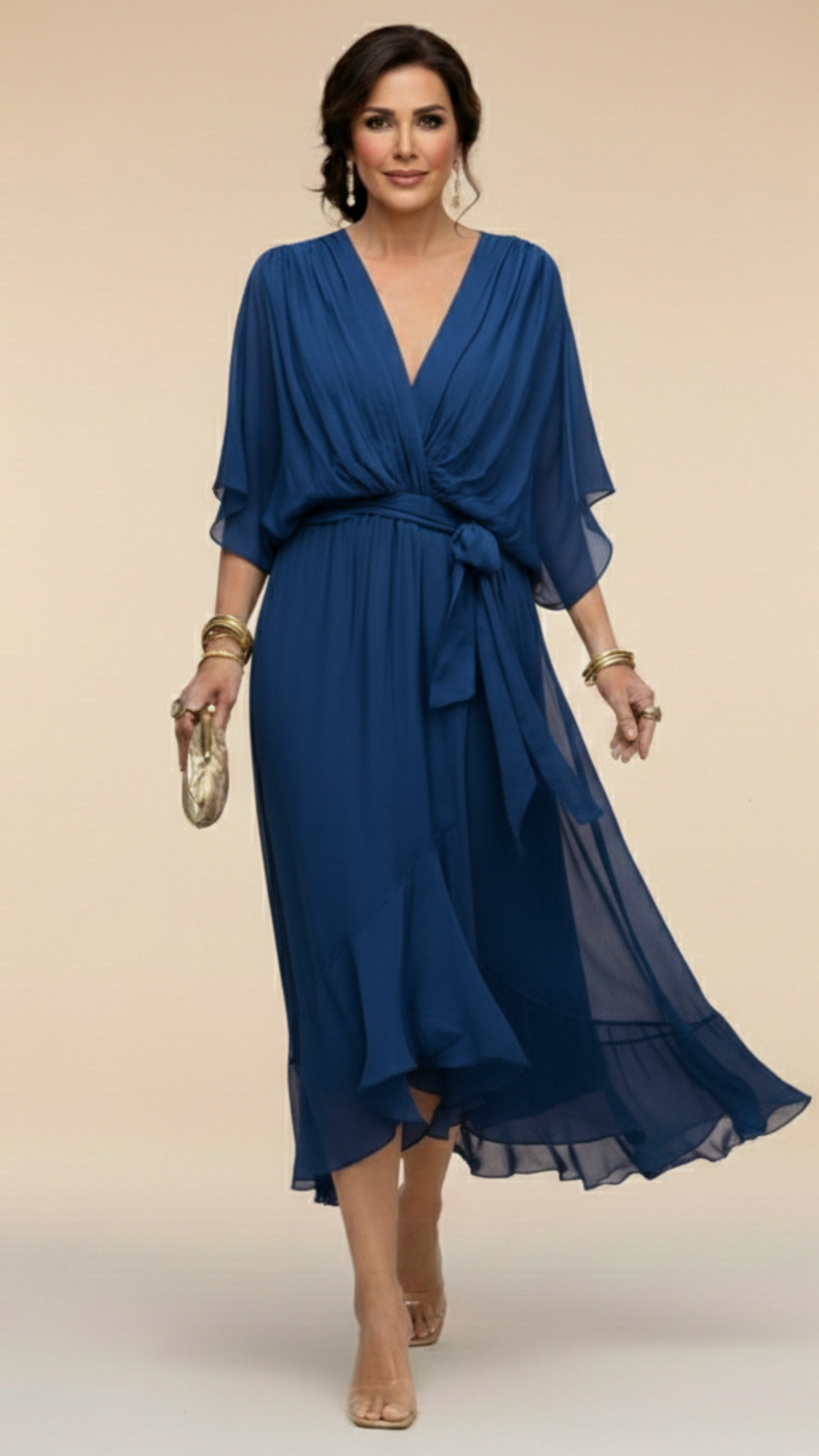 MARTA™ | Robe en mousseline à col en V