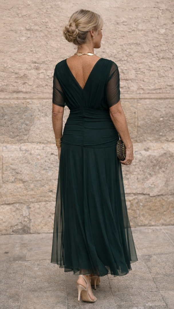 Mikaela | Robe longue à épaules dénudées