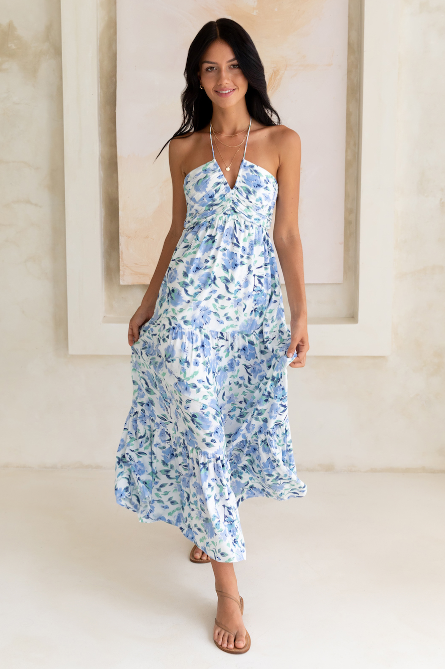 MAISON AVELORE SWEET LOVE — Robe Longue Florale