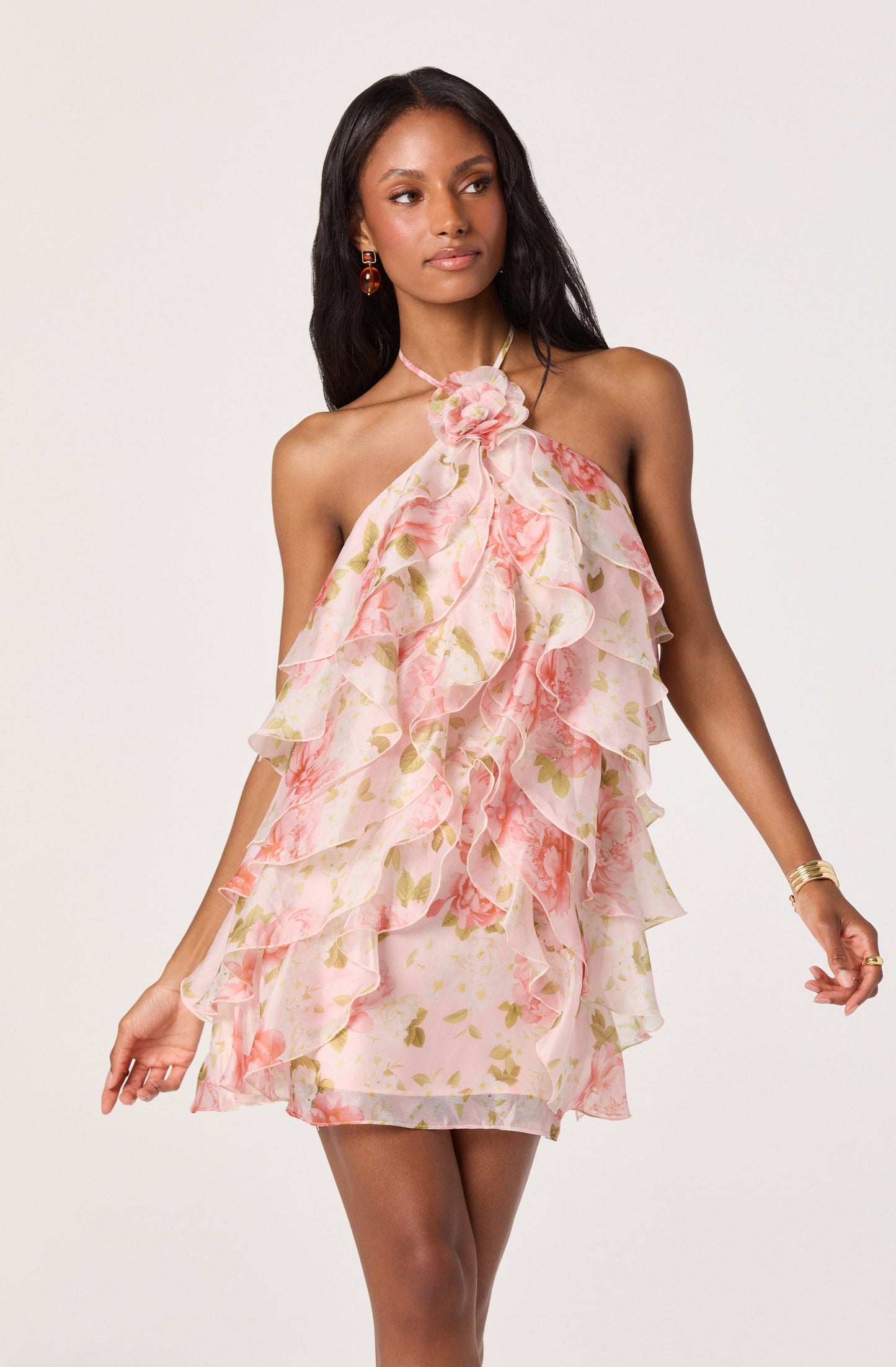 MAISON AVELORE OFRA — Mini Robe Florale
