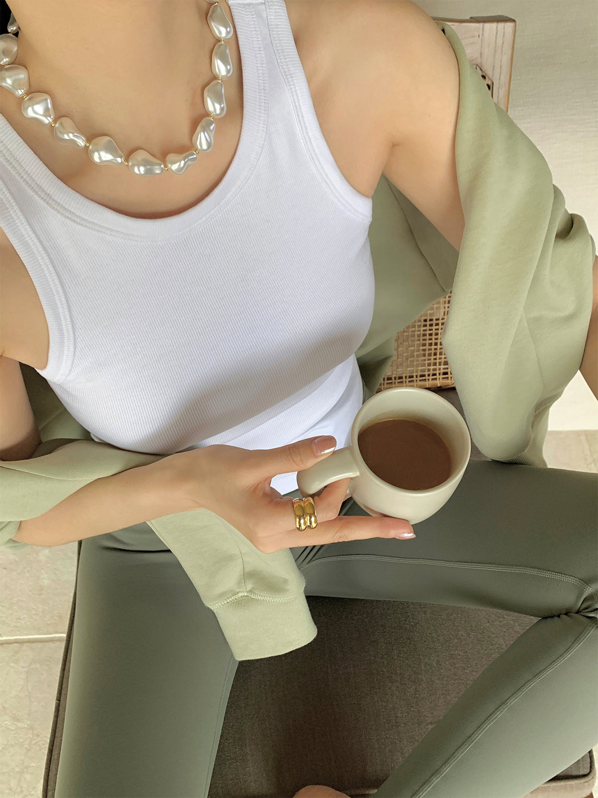 MAISON AVELORE LUMIÈRE PEARL COLLIER
