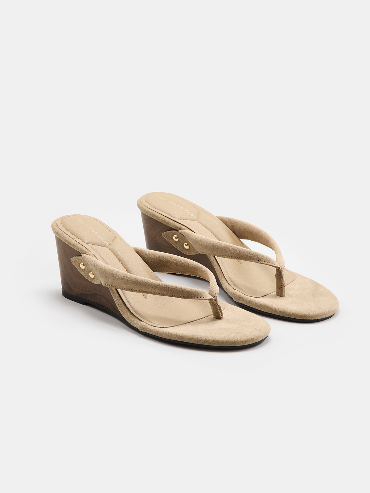 MAISON AVELORE APRICOT WEDGE — Sandales