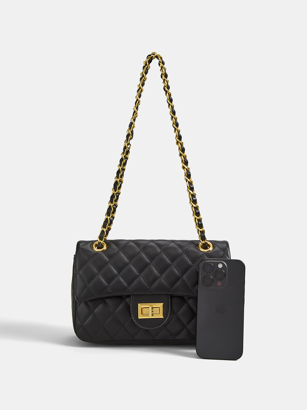 MAISON AVELORE MONACO QUILTED SAC — Black