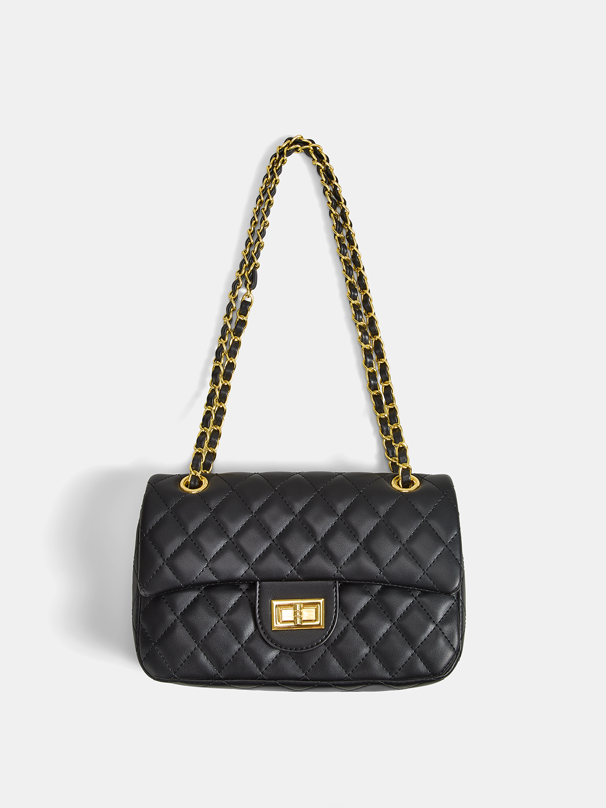 MAISON AVELORE MONACO QUILTED SAC — Black