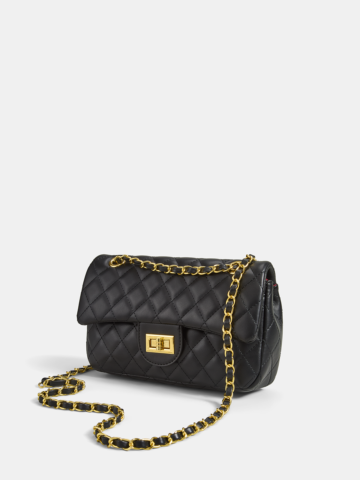 MAISON AVELORE MONACO QUILTED SAC — Black