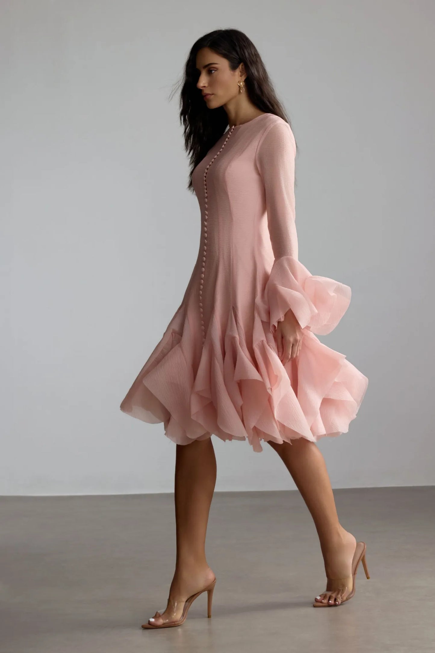 MAISON AVELORE CARTER — Robe Midi à Volants
