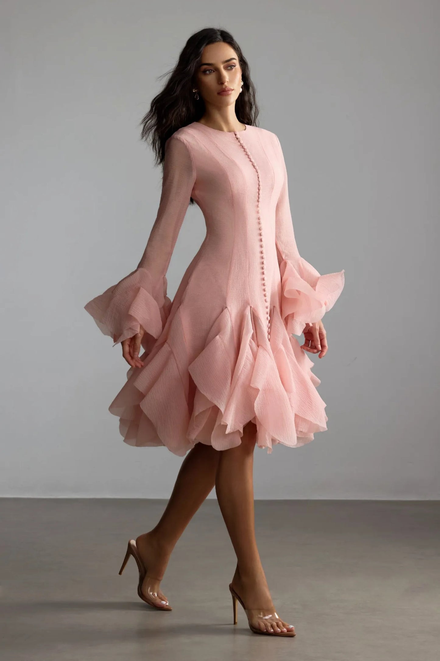 MAISON AVELORE CARTER — Robe Midi à Volants