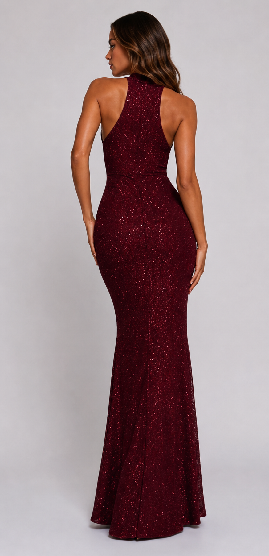 MAISON AVELORE SCARLETT — Robe Longue Moulante à Paillettes