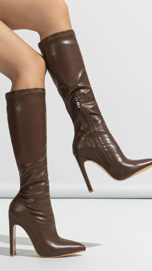MAISON AVELORE NOIR EDGE — Bottes Montantes
