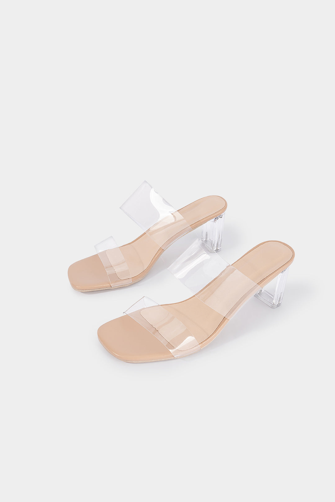 MAISON AVELORE CRYSTAL STEP — Transparent Sandales