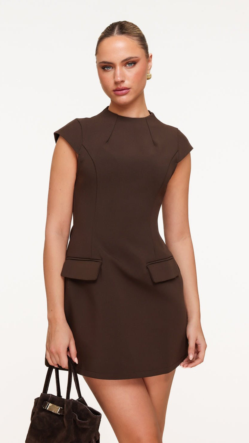 MAISON AVELORE VALENTINA ICON — Mini Robe Structurée (3 Couleurs)