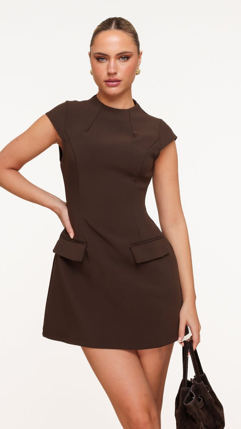 MAISON AVELORE VALENTINA ICON — Mini Robe Structurée (3 Couleurs)