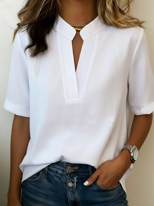 Blouse élégante col raffiné Élise Maison Avélore