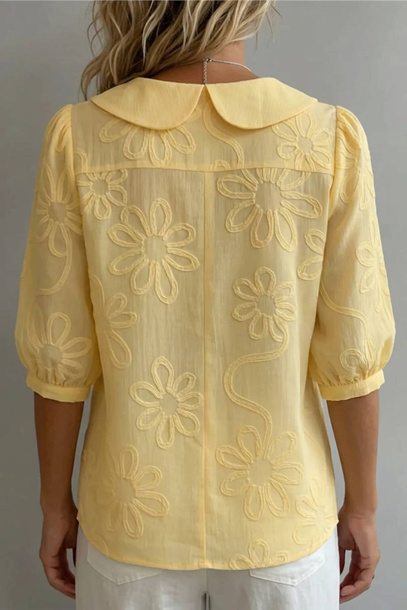 Fiora | Blusa elegante con bordado floral