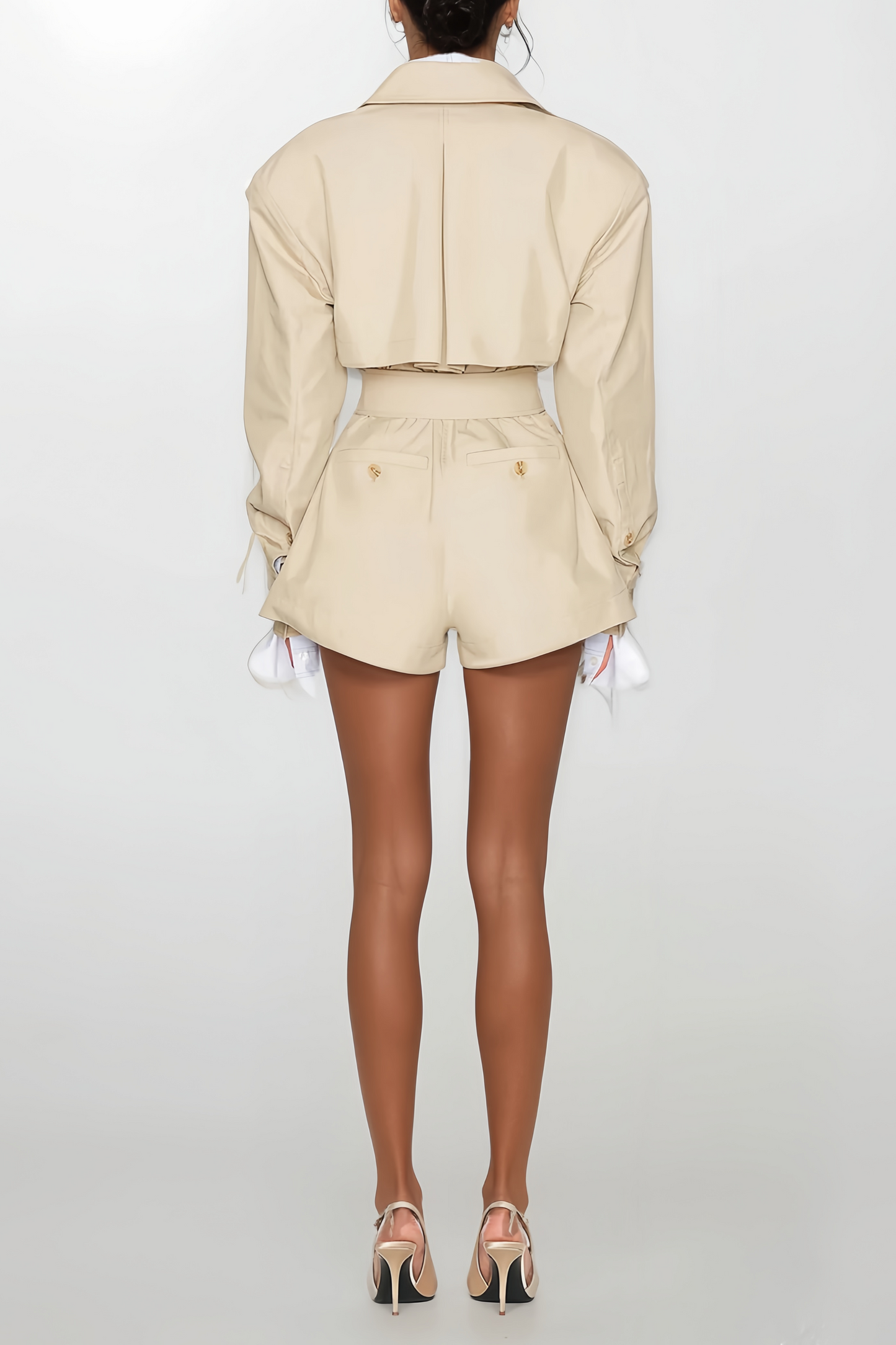 MAISON AVELORE PRISCILLE — Asymmetrical Trench Jacket