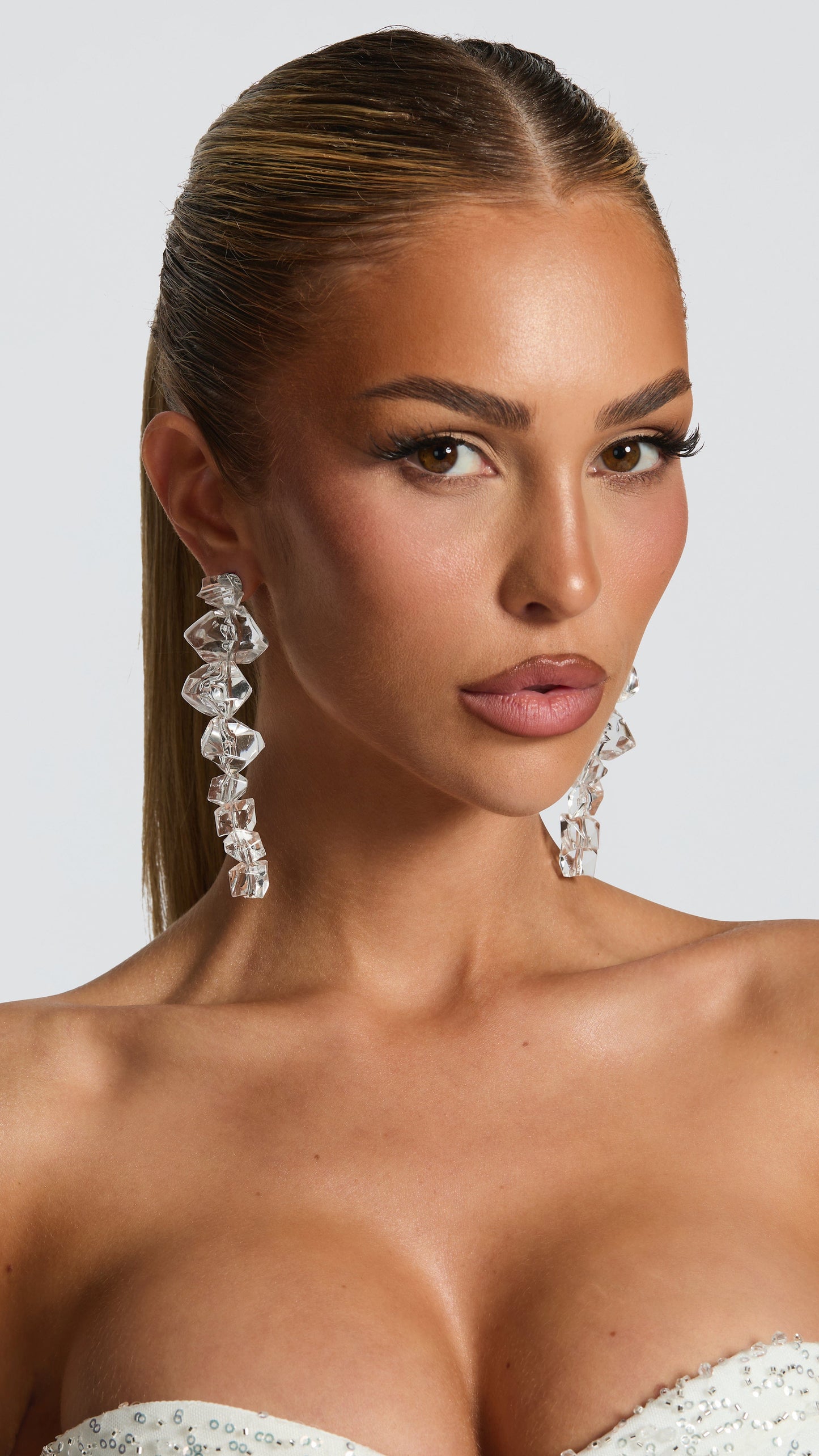 MAISON AVELORE LUMINA CRYSTAL — Boucles d'Oreilles
