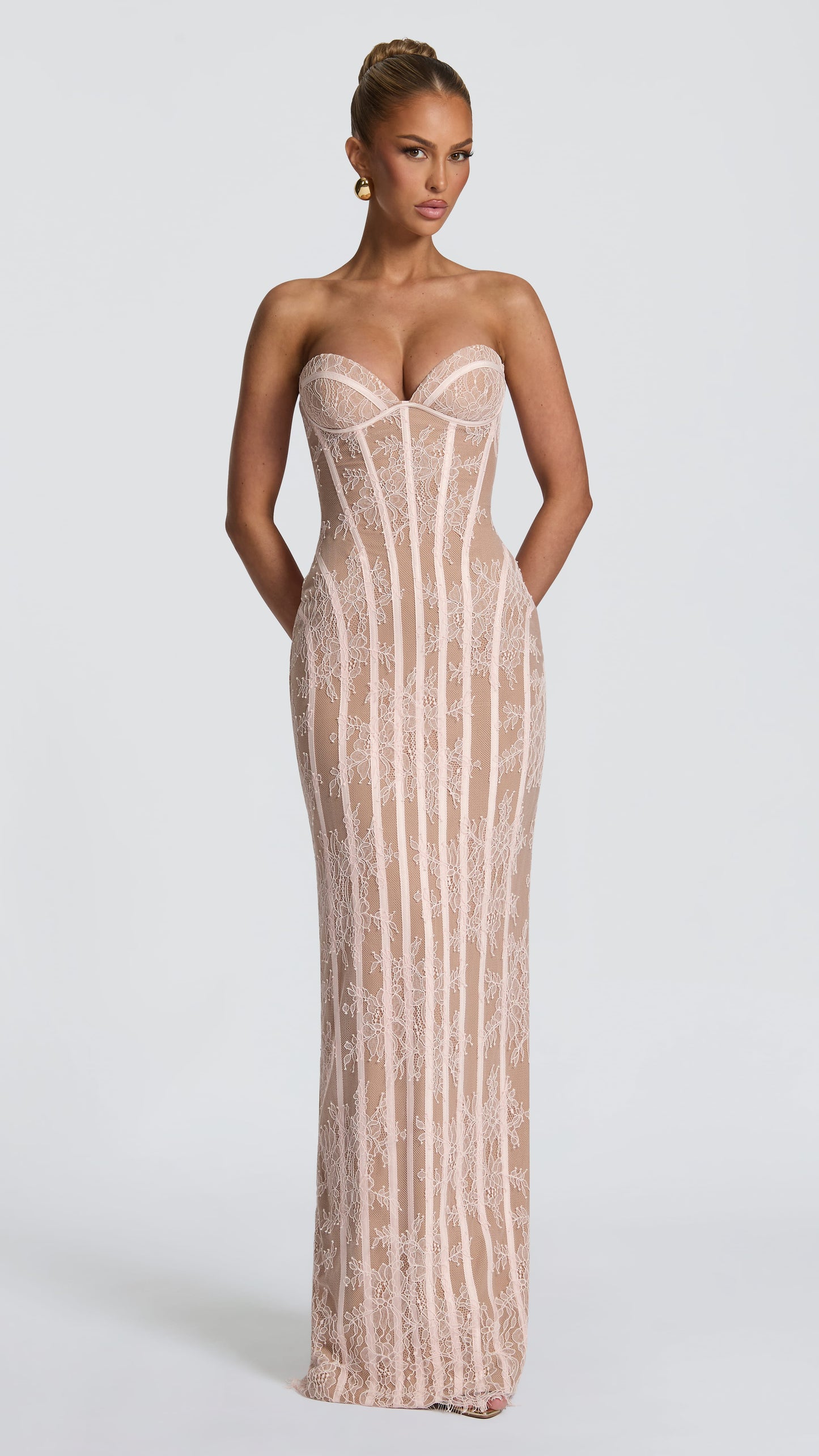 MAISON AVELORE BLUSH ICON — Vestido Maxi