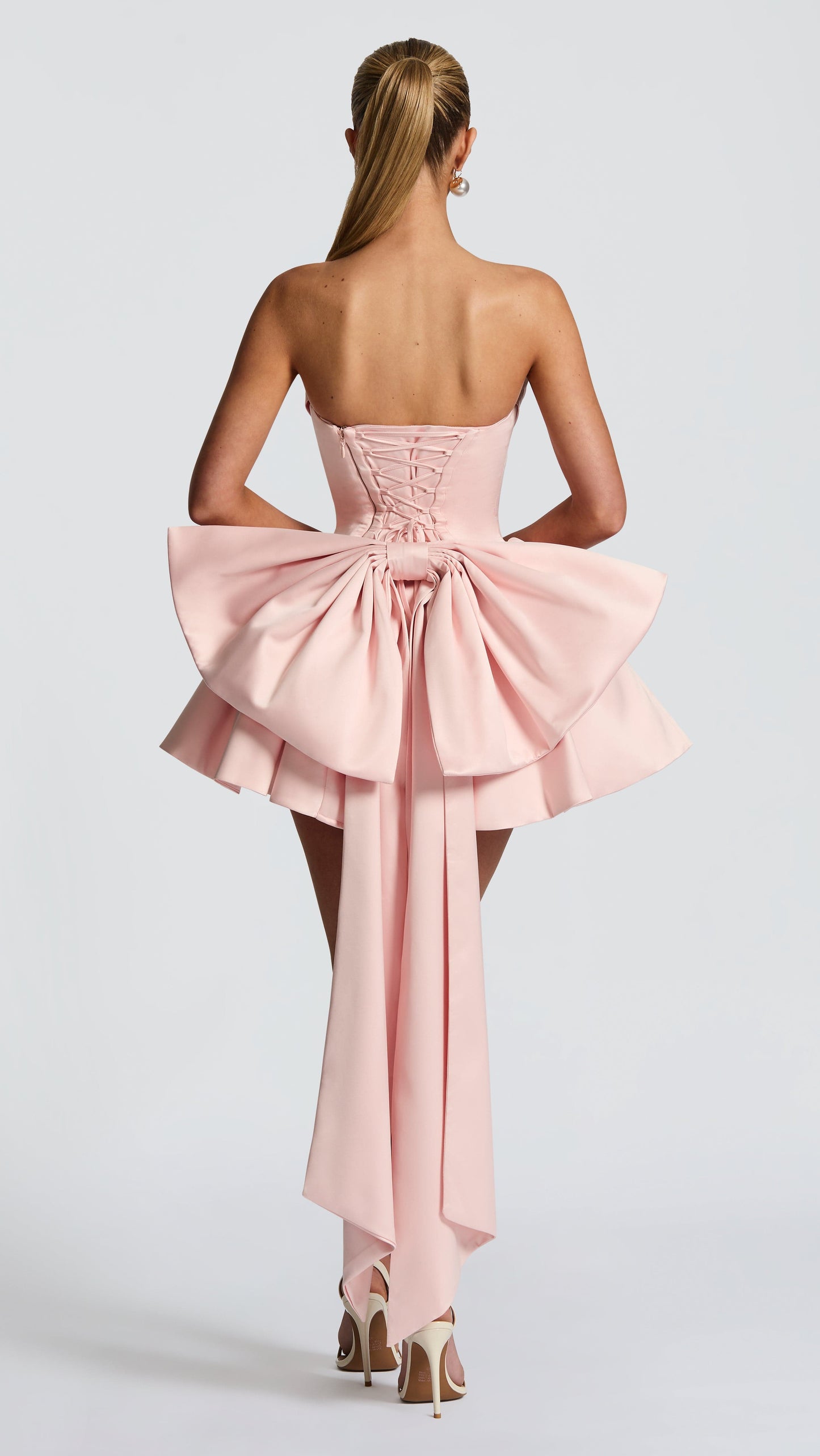 MAISON AVELORE ÉCLAT ICON — Rose Poudré Mini Robe Boule